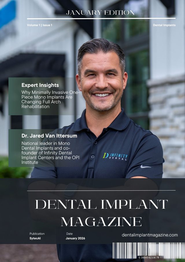 Dental Implant Magazine cover, January 2026: Dr. Jared Van Ittersum