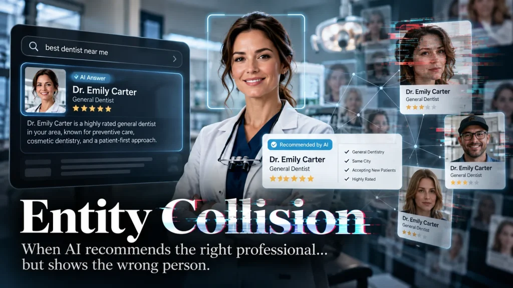 Entity Collision: The Hidden AI Search Problem That Can Recommend the Right Professional, and Show the Wrong Person