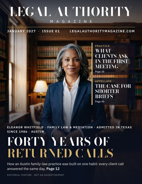 Legal Authority Magazine sample cover